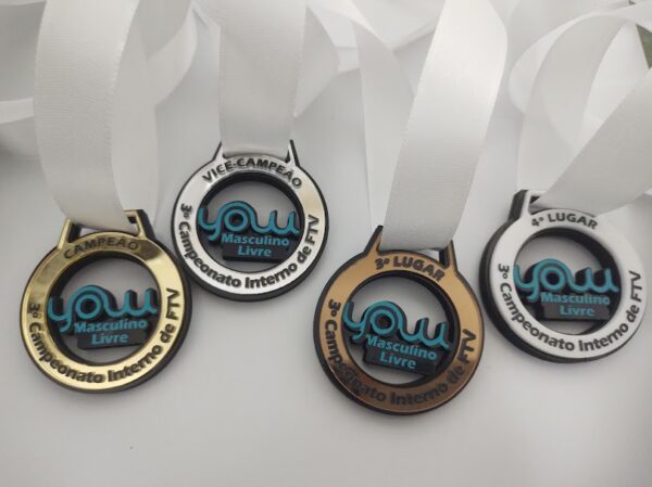 MEDALHA DUPLA CAMADA 7,5 CMS
